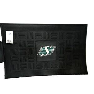 Saskatchewan Roughriders Floor Mat Heavy Duty Licensed Vinyl 30"x17" Fanmat